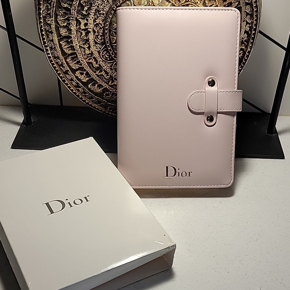 Dior Pink Women's Carnet Notebook Agenda w/ cardholders